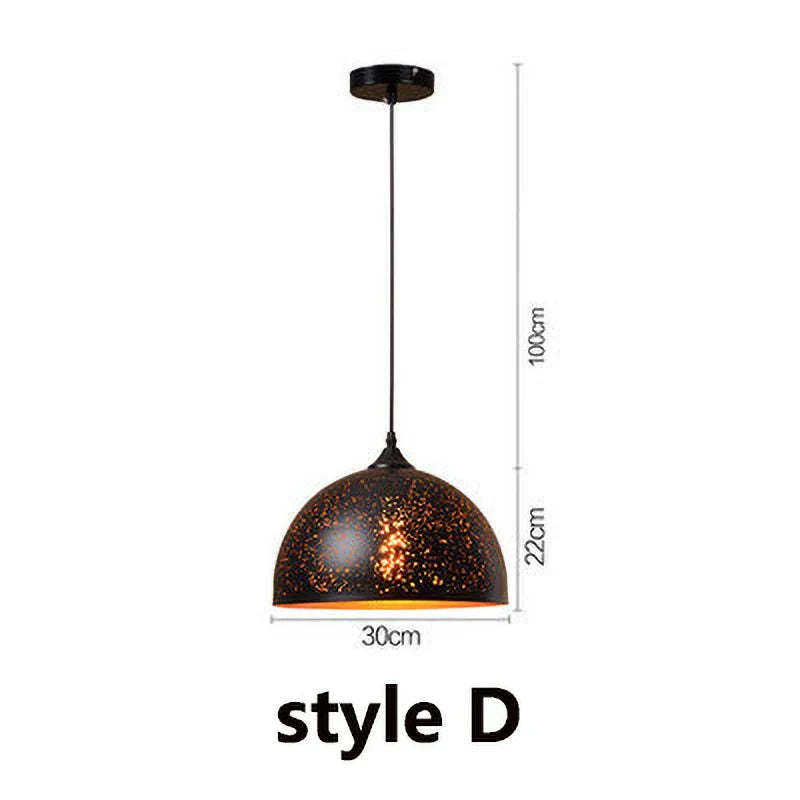 DecorBites™ Etched Wrought Iron Chandelier, Industrial Style LED Lighting Fixture