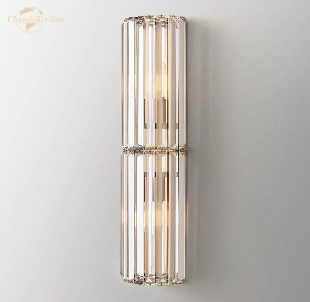 DecorBites™ Crystal LED Wall Sconce for Living Room, Bedroom, Bathroom - Modern Indoor Lighting