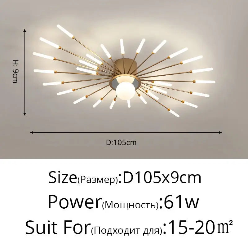 DecorBites™ LED Modern Ceiling Lights for Bedroom, Hall & Living Room
