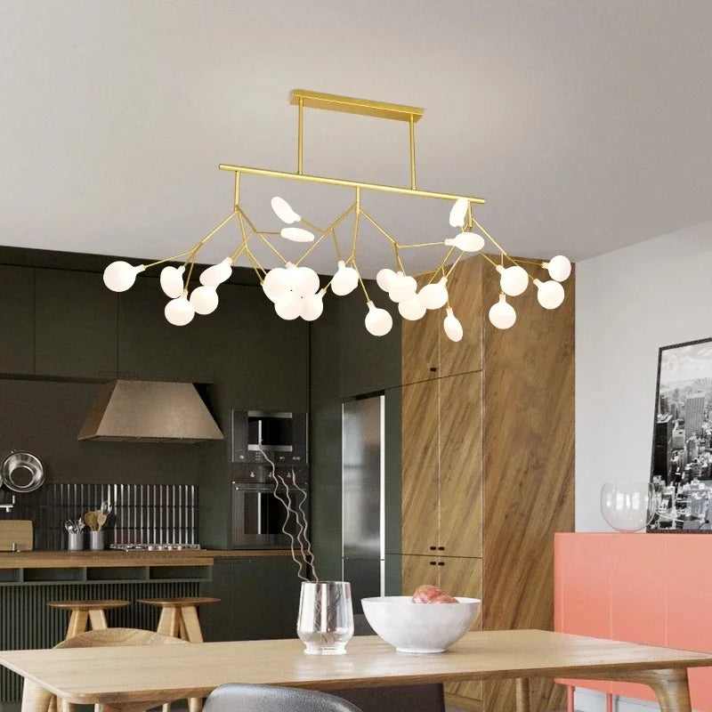 2024 DecorBites™ Nordic Firefly LED Chandelier - Ideal for Living Room, Bedroom, Dining Room