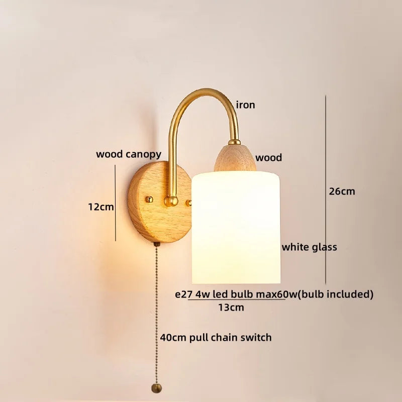 DecorBites™ LED Wall Lamps: Nordic Modern Design for Home Decor, Living Room, Bar, Stair - Pull Chain Switch