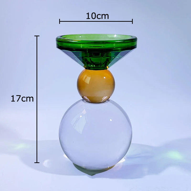 DecorBites™ Crystal Candle Holders: Romantic Candlestick & Wax Melt Burner for Modern Home Decor
