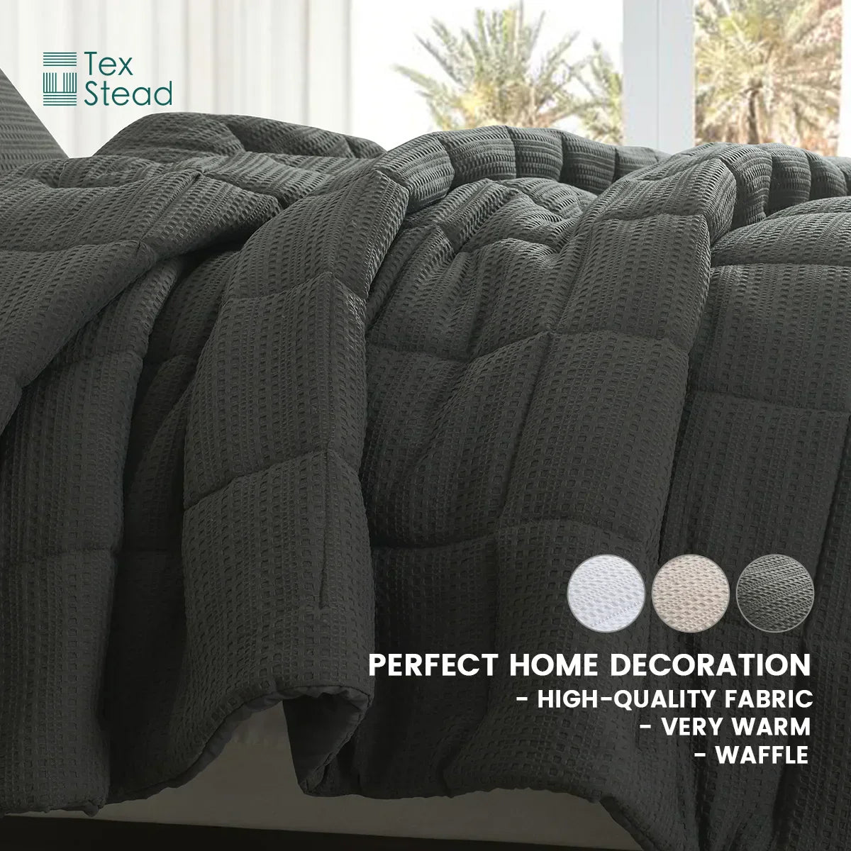 DecorBites™ All Season Bed Comforter for Winter Warmth, Machine Washable
