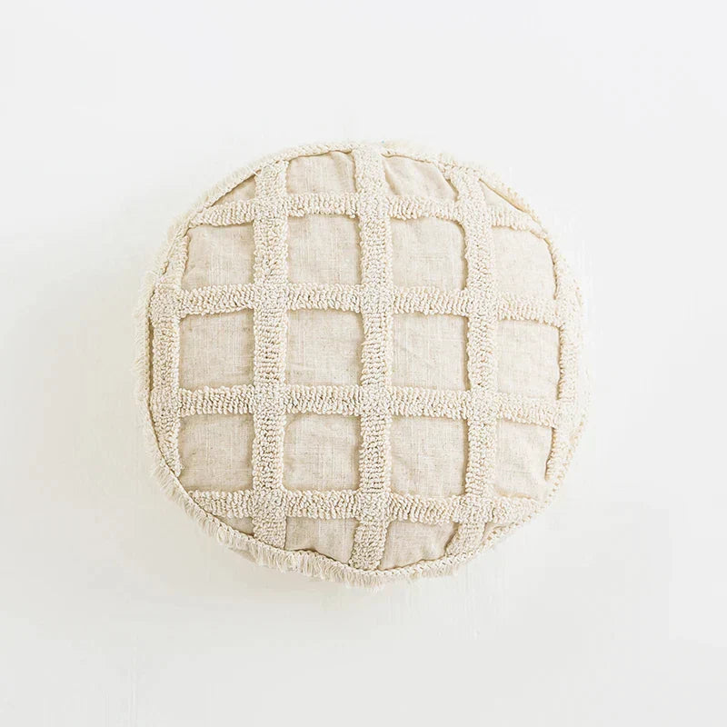 DecorBites™ Boho Tassel Cushion Cover for Home Décor - 45x45cm Square/Round