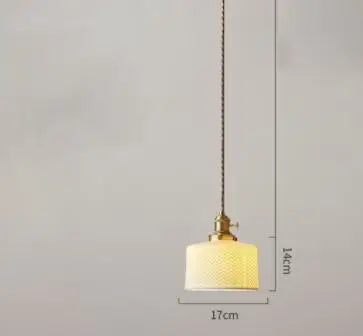 DecorBites™ Blue Glass Pendant Light for Bedroom Dinning Living Room