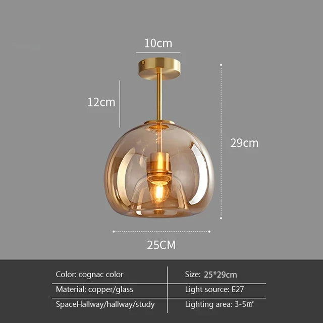 DecorBites™ LED Glass Ceiling Chandeliers for Home Indoor Lighting