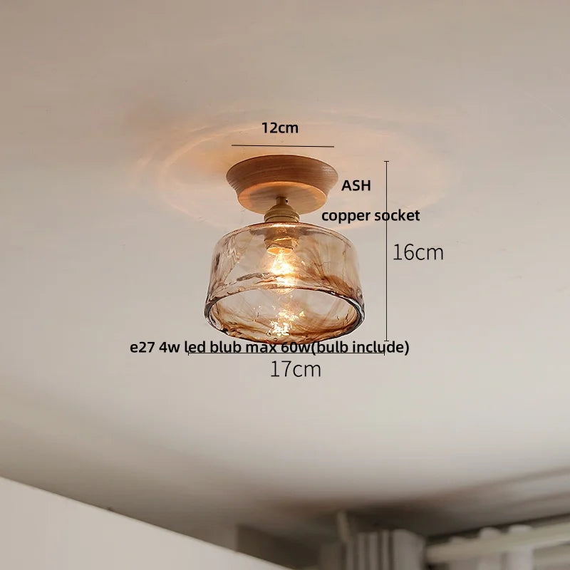 DecorBites™ Blue Hollow-out Ceramic LED Ceiling Lamp