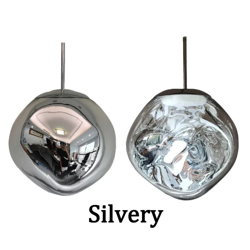 DecorBites™ Lava Glass LED Chandelier Pendant Light Modern Indoor Hanging Lamp for Home Decor