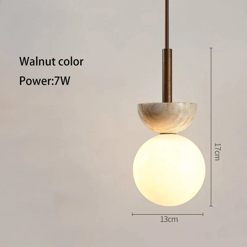 DecorBites™ Cream Style Nordic LED Pendant Lamp for Bedroom, Small Chandelier, Room Lighting