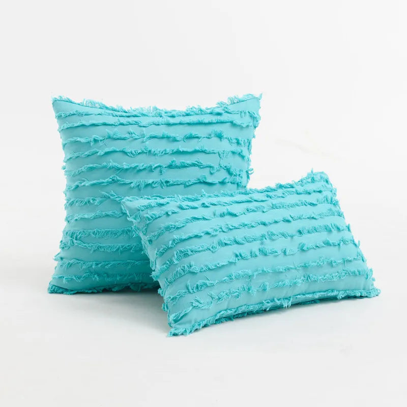 DecorBites™ Boho Chic Tassel Striped Pillow Covers for Home Decor