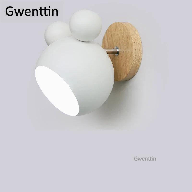 DecorBites™ Cartoon Mouse Wall Lamp | Nordic LED Sconce for Kids' Room & Bedroom