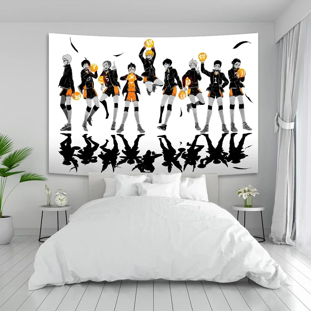 DecorBites™ Haikyuu Anime Poster Tapestry Room Canvas | Aesthetic Wall Decor Art