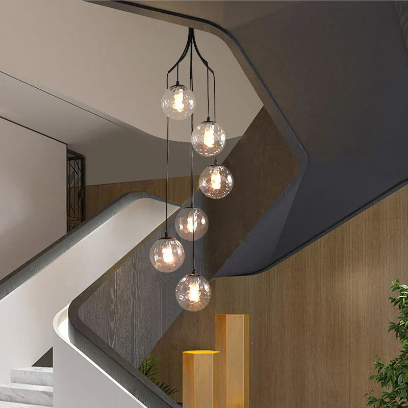 DecorBites™ Gold Nordic Pendant Light E27 LED Chandelier for Dining Room, Foyer, Stairs