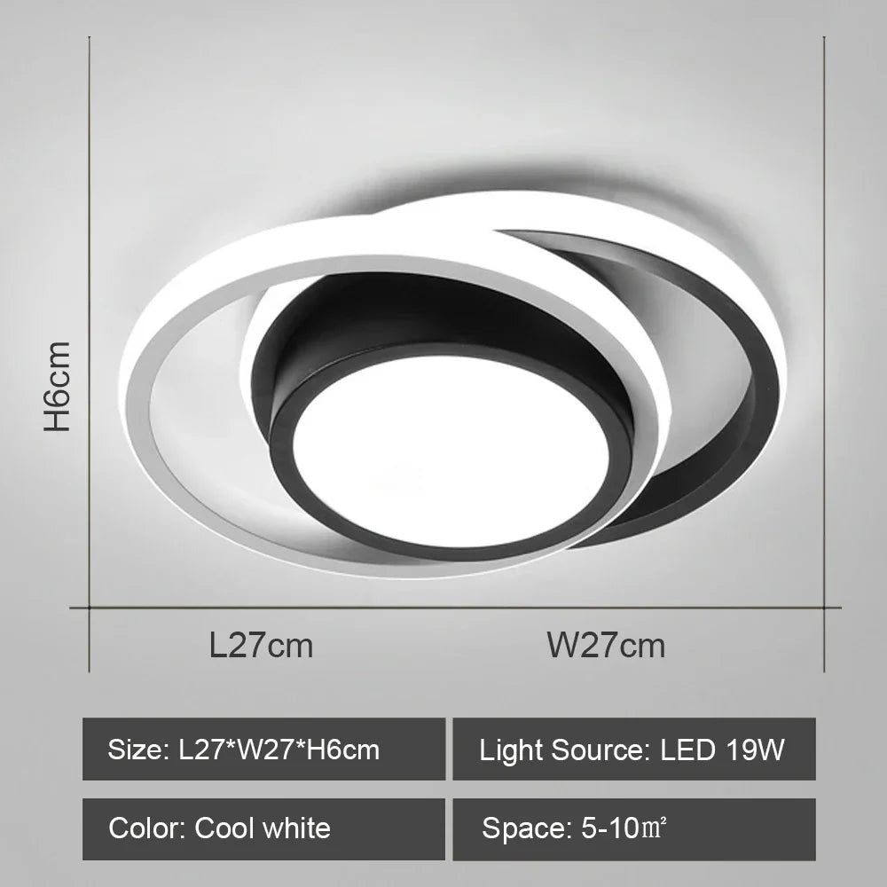 DecorBites™ LED Ceiling Lights: Modern Shade for Home & Living Room Lighting
