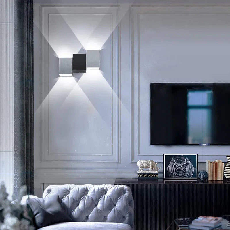 DecorBites™ Aluminum LED Wall Lamp for Living Room Bedroom, Up & Down Light Sconce