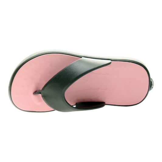SoftScience Skiff Women’s Flip-Flop – Charcoal Pink