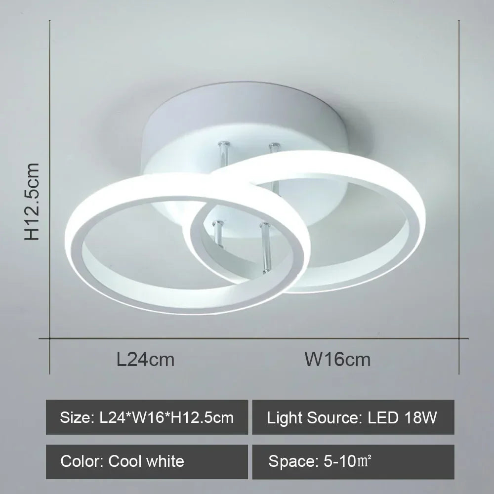 DecorBites™ LED Ceiling Lights: Modern Shade for Home & Living Room Lighting