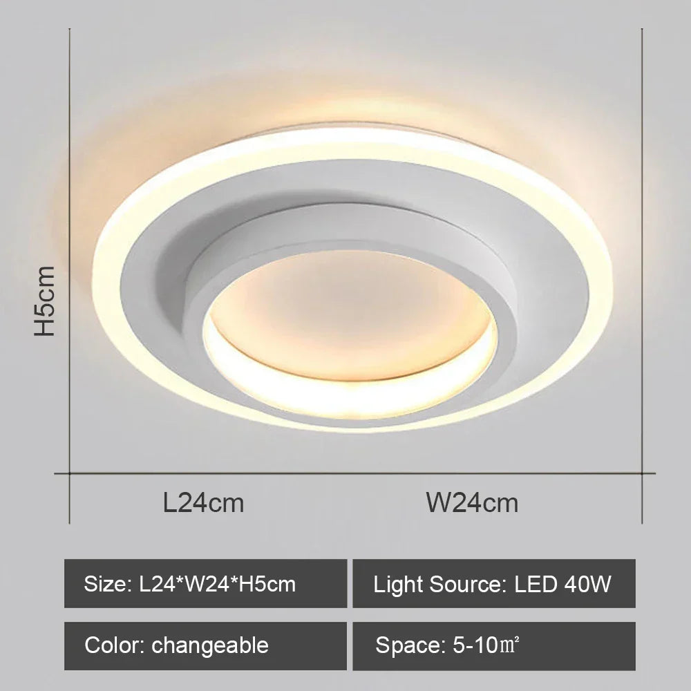 DecorBites™ LED Ceiling Lights: Modern Shade for Home & Living Room Lighting