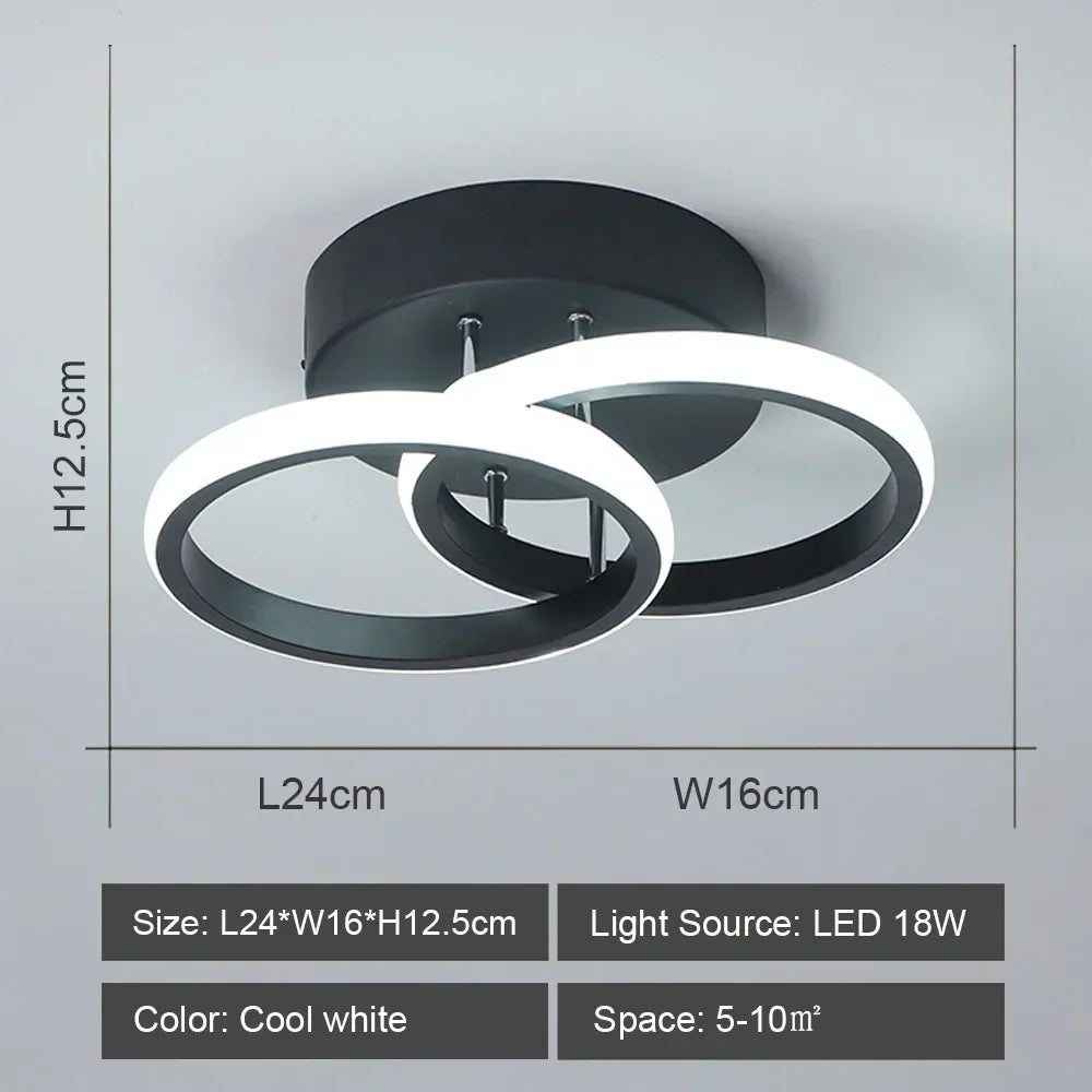 DecorBites™ LED Ceiling Lights: Modern Shade for Home & Living Room Lighting