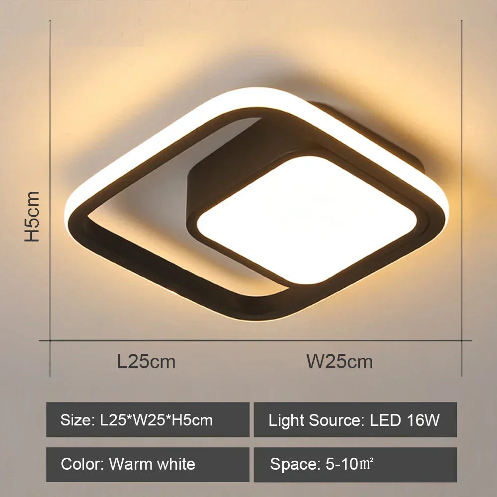 DecorBites™ LED Ceiling Lights: Modern Shade for Home & Living Room Lighting