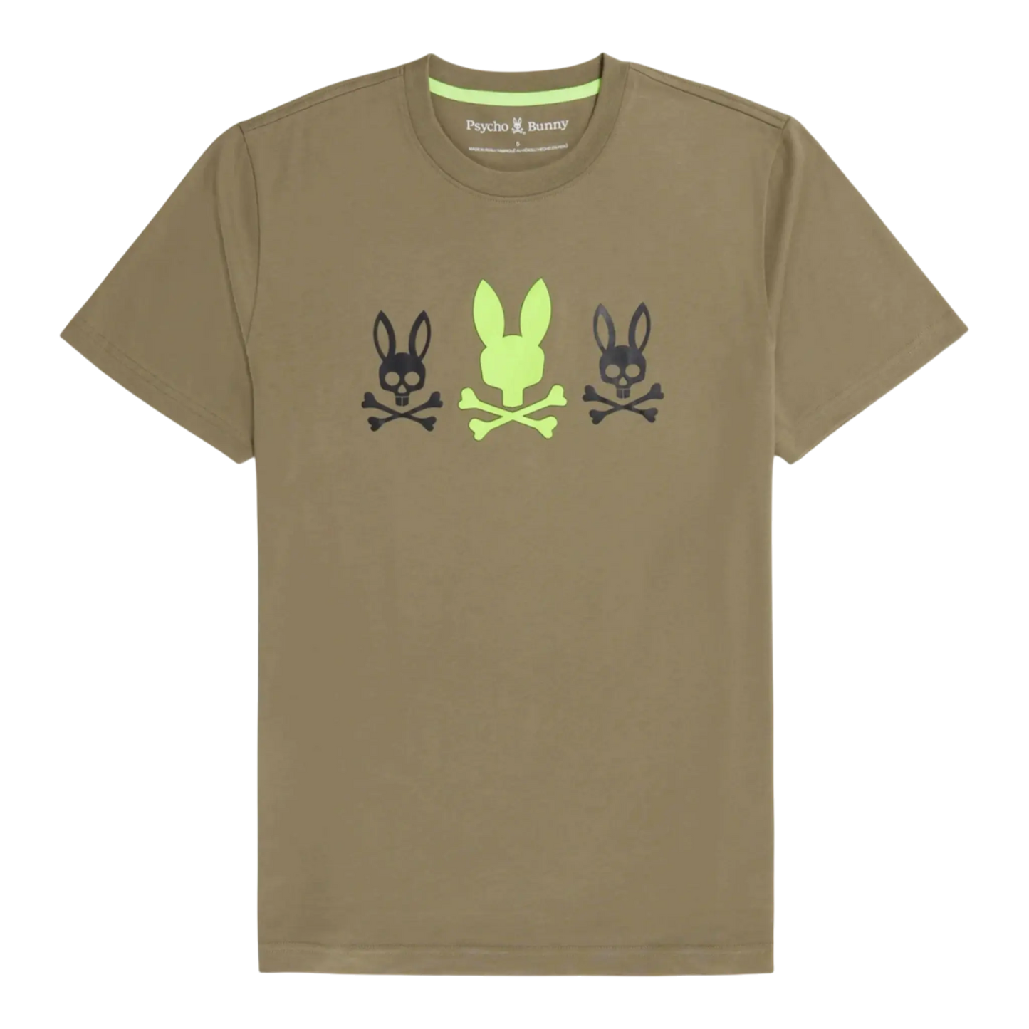 Psycho Bunny Lambert Graphic Men Tee Shirt Antique Taupe