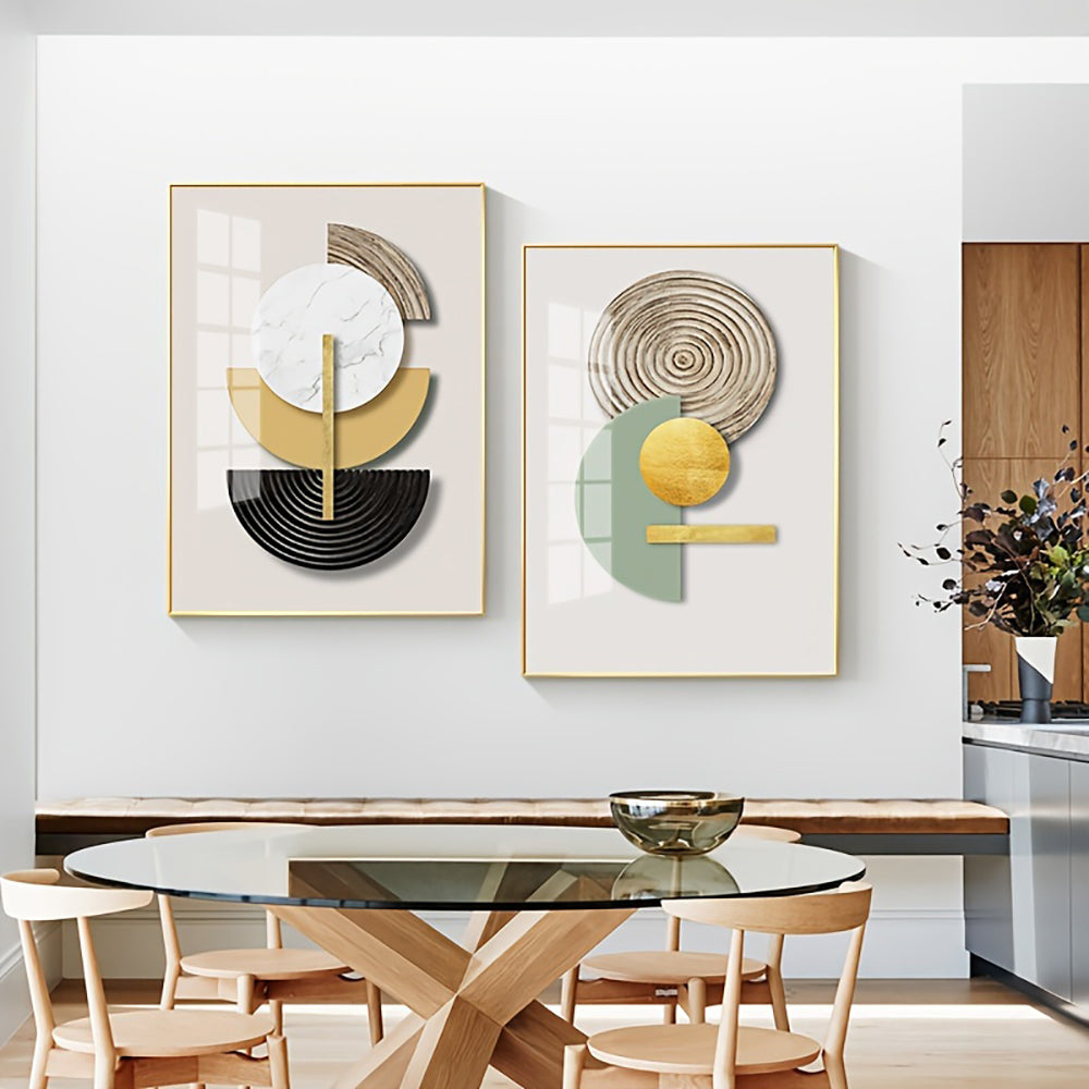 DecorBites™ Abstract Geometric Canvas Art Set