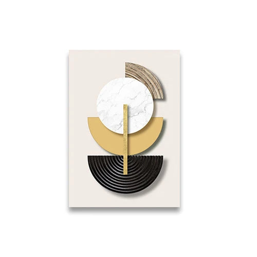 DecorBites™ Abstract Geometric Canvas Art Set