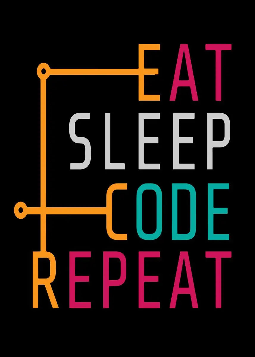 DecorBites™ Abstract Programmer Gamer Canvas Wall Art