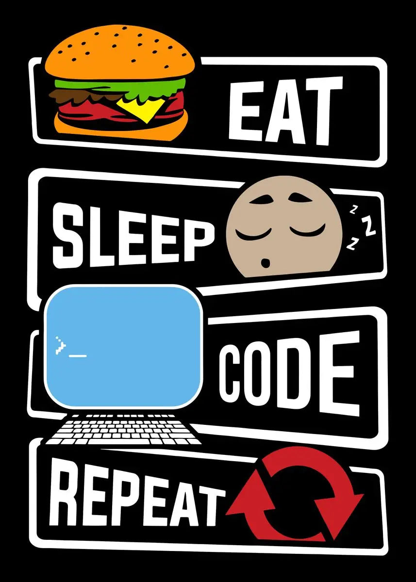 DecorBites™ Abstract Programmer Gamer Canvas Wall Art