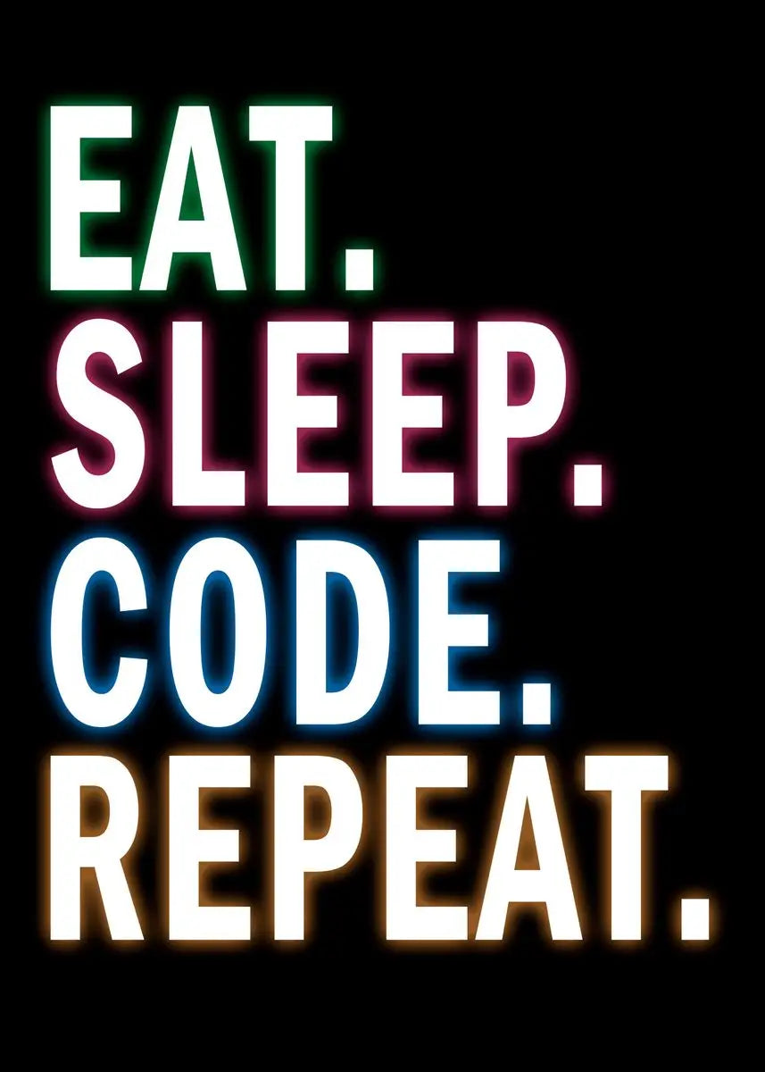 DecorBites™ Abstract Programmer Gamer Canvas Wall Art