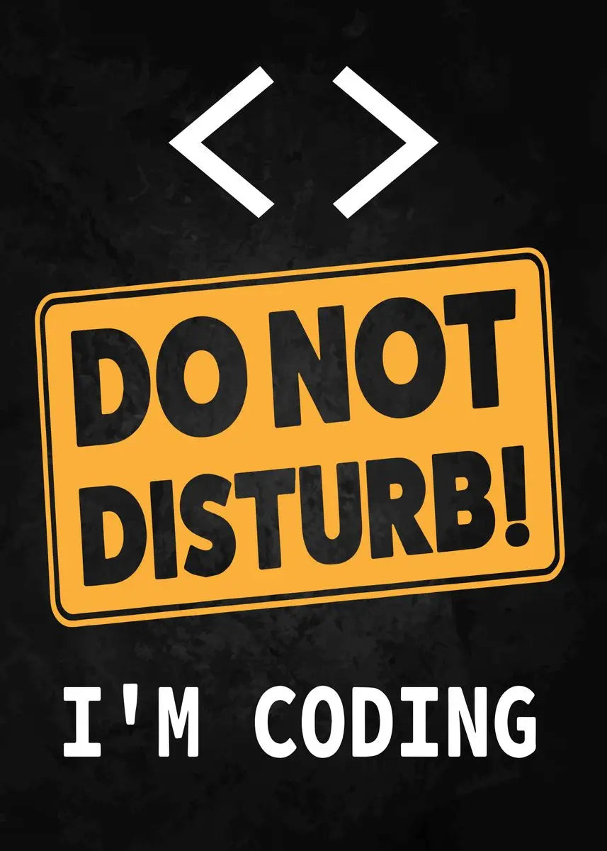 DecorBites™ Abstract Programmer Gamer Canvas Wall Art
