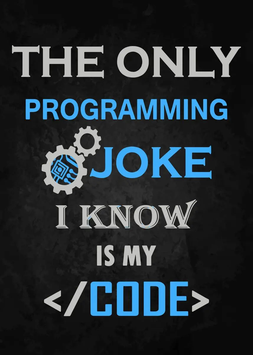 DecorBites™ Abstract Programmer Gamer Canvas Wall Art
