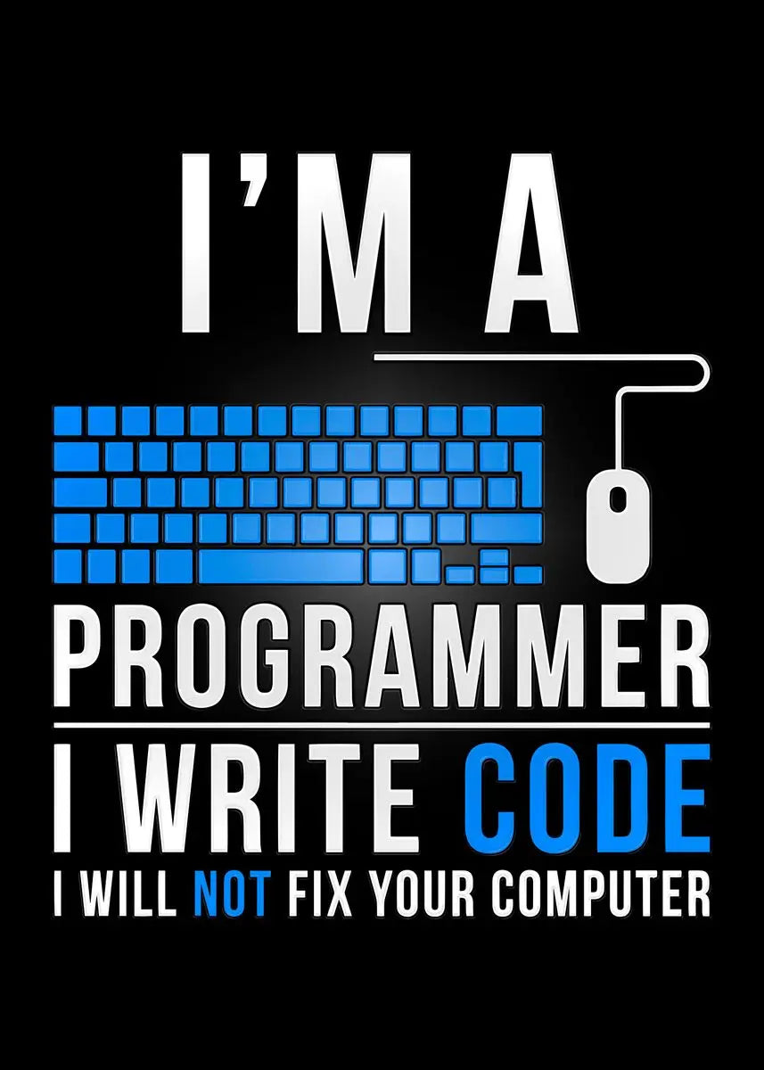 DecorBites™ Abstract Programmer Gamer Canvas Wall Art