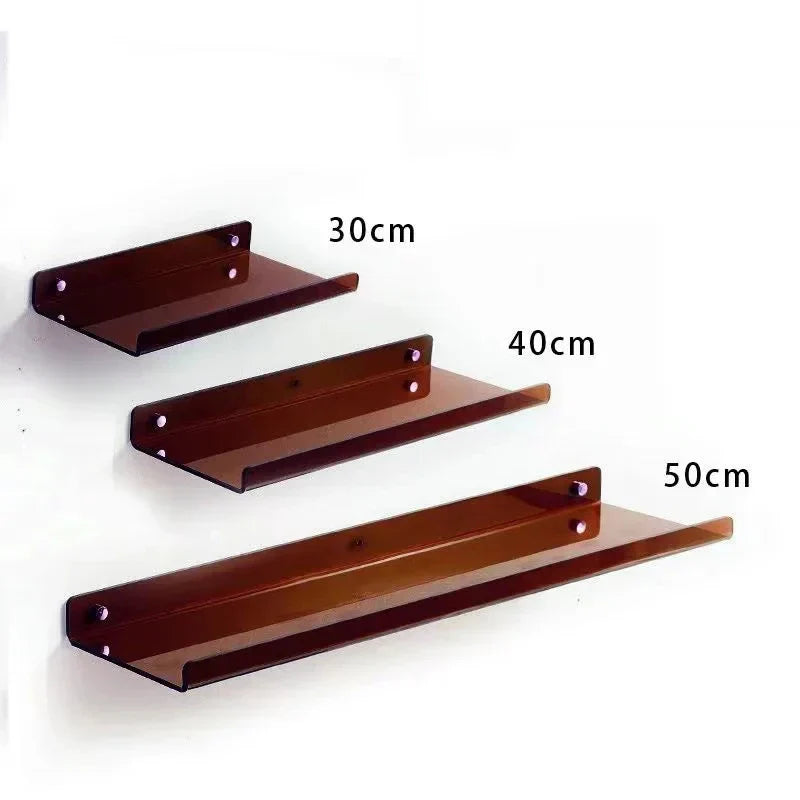 DecorBites™ Acrylic Wall Shelf Organizer for Home Decor