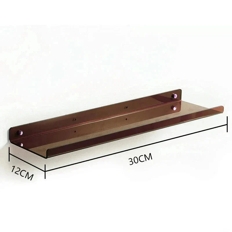 DecorBites™ Acrylic Wall Shelf Organizer for Home Decor