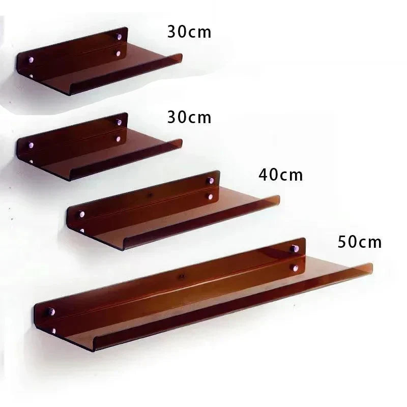 DecorBites™ Acrylic Wall Shelf Organizer for Home Decor