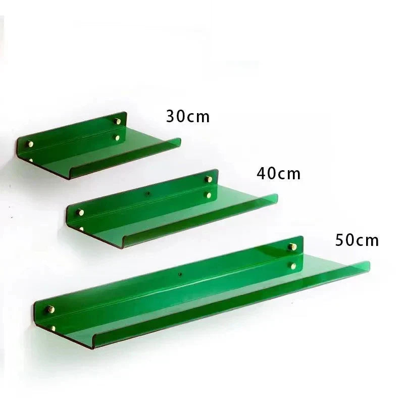 DecorBites™ Acrylic Wall Shelf Organizer for Home Decor