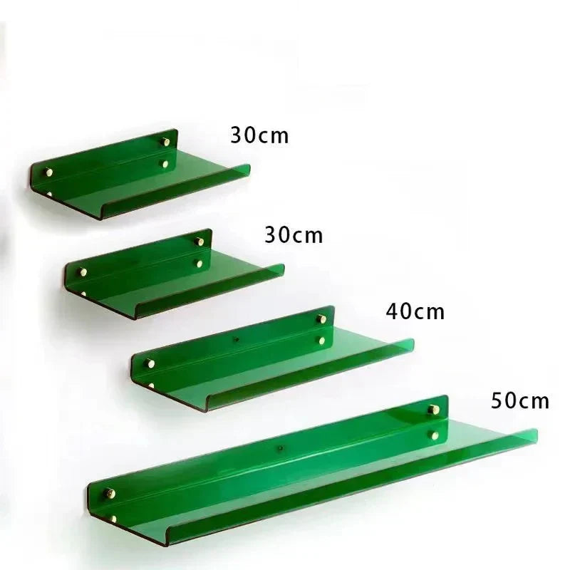 DecorBites™ Acrylic Wall Shelf Organizer for Home Decor