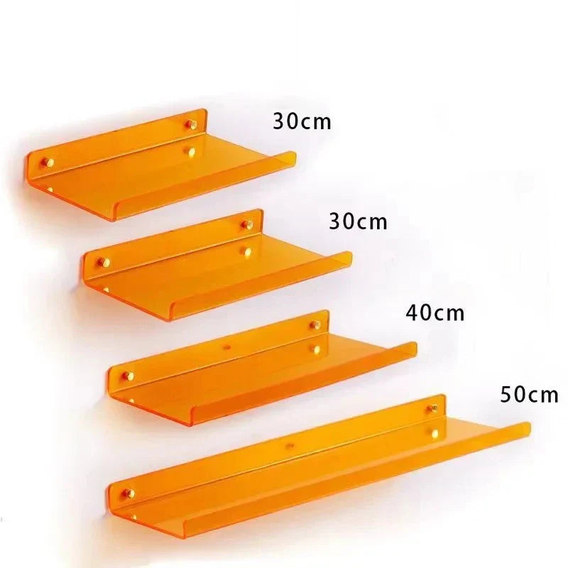 DecorBites™ Acrylic Wall Shelf Organizer for Home Decor
