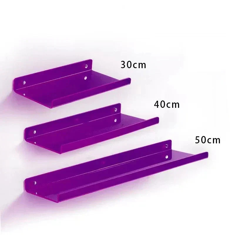 DecorBites™ Acrylic Wall Shelf Organizer for Home Decor
