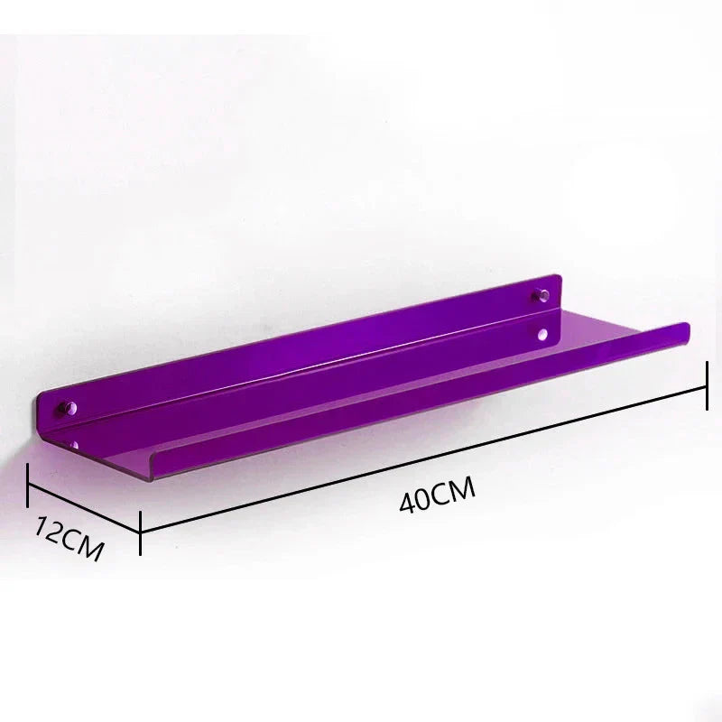 DecorBites™ Acrylic Wall Shelf Organizer for Home Decor