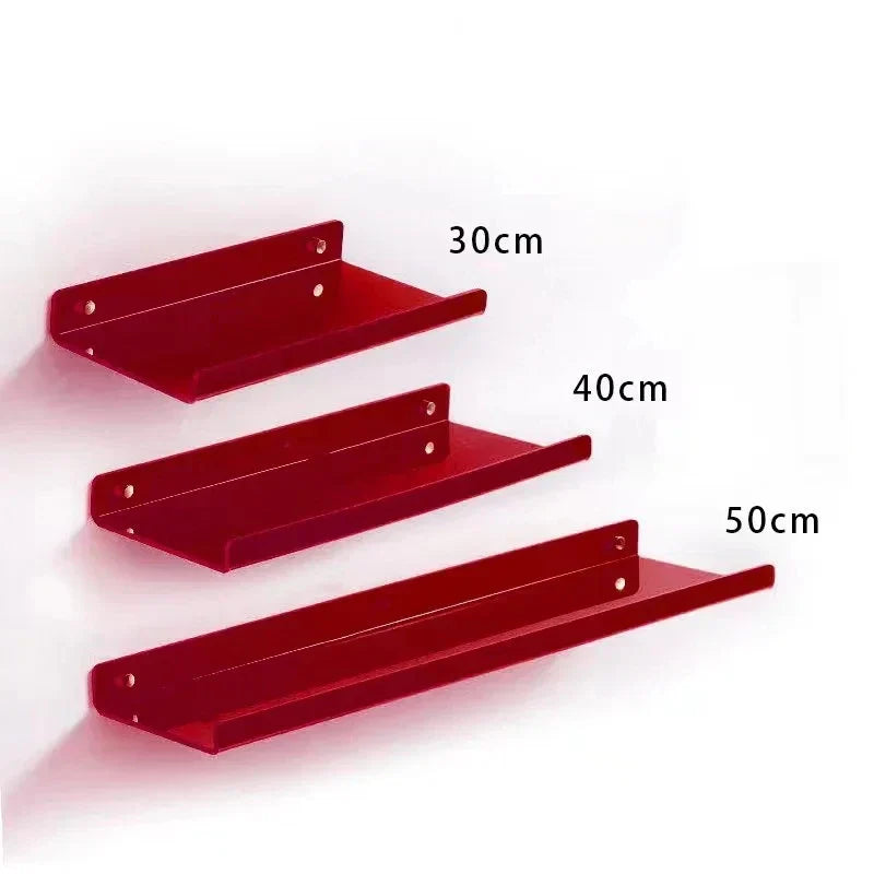 DecorBites™ Acrylic Wall Shelf Organizer for Home Decor