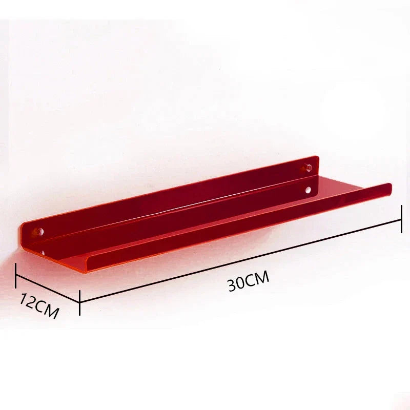 DecorBites™ Acrylic Wall Shelf Organizer for Home Decor