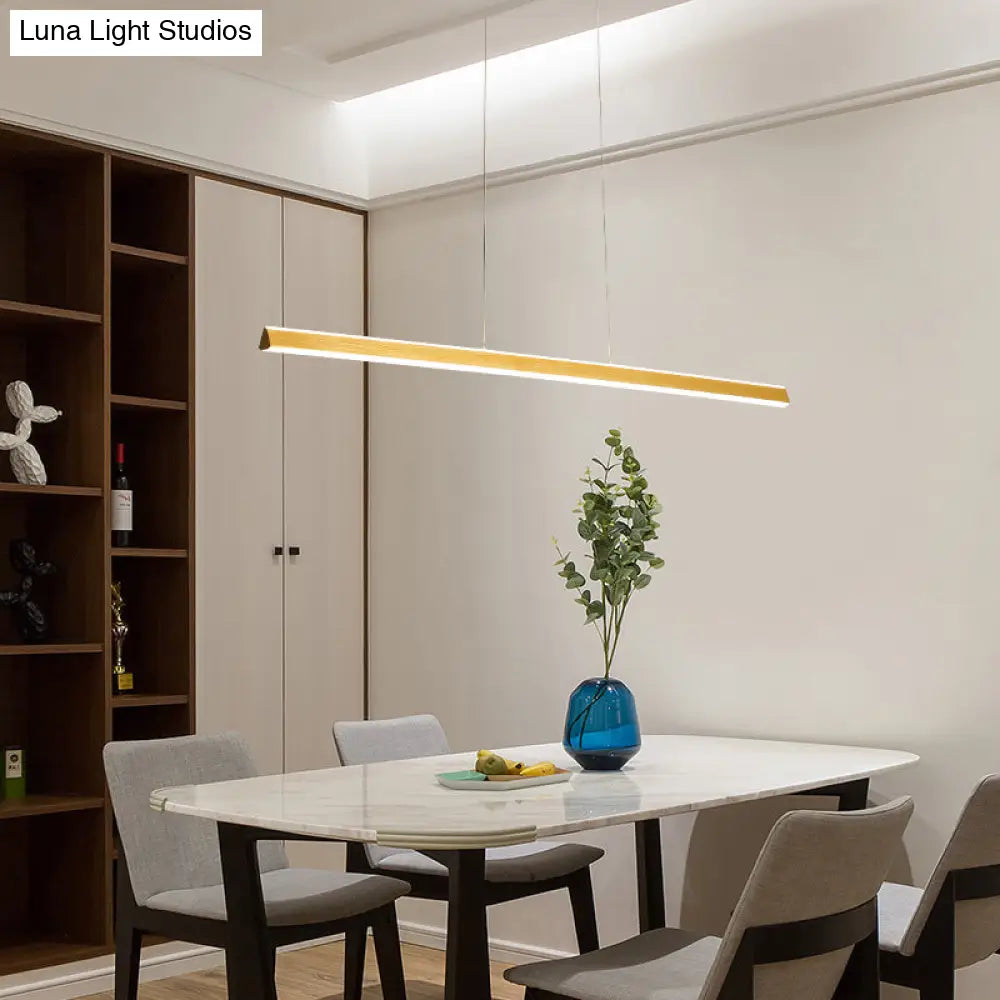 DecorBites™ Aluminum LED Triangular Prism Pendant Lamp for Dining Room - Simple and Stylish Island Light