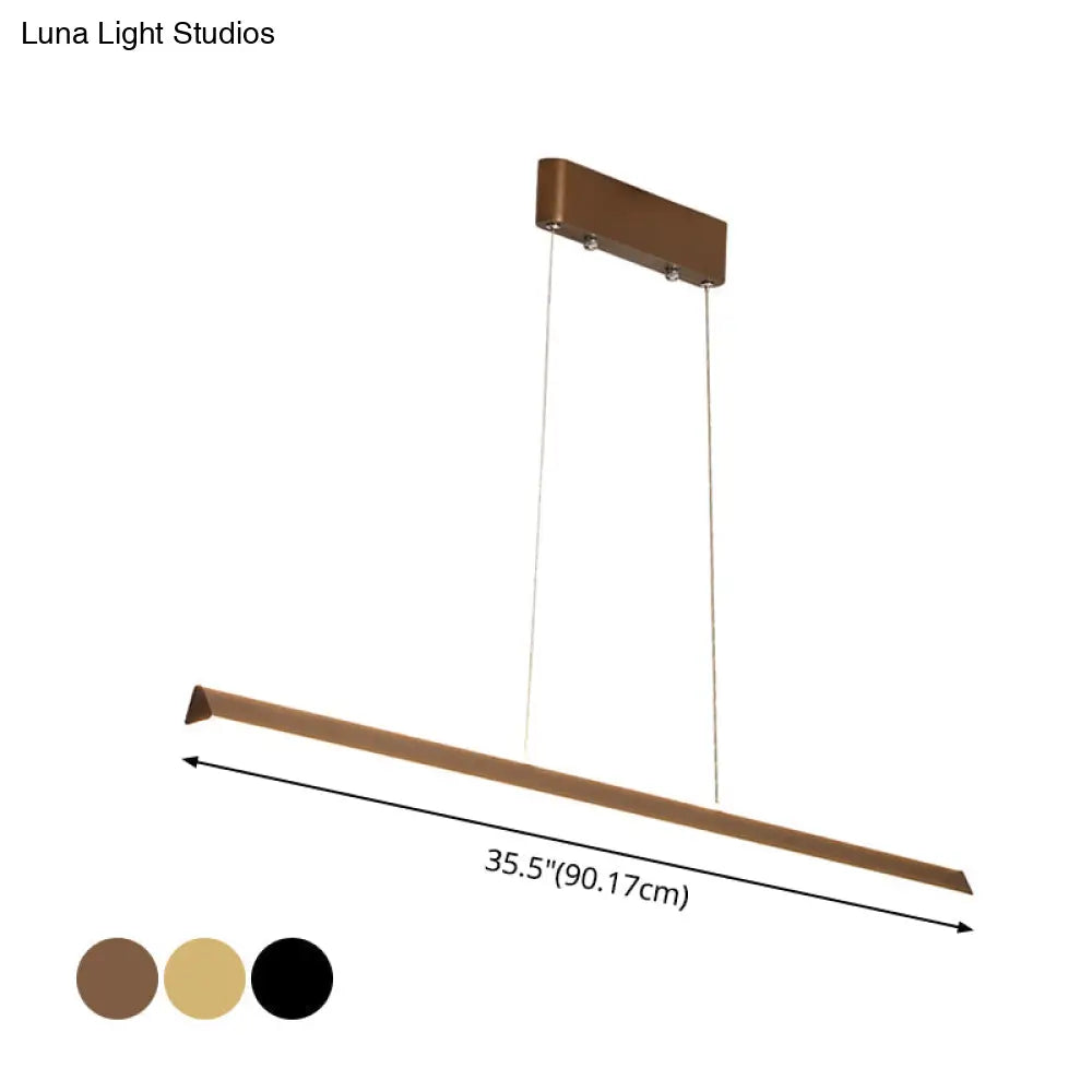 DecorBites™ Aluminum LED Triangular Prism Pendant Lamp for Dining Room - Simple and Stylish Island Light