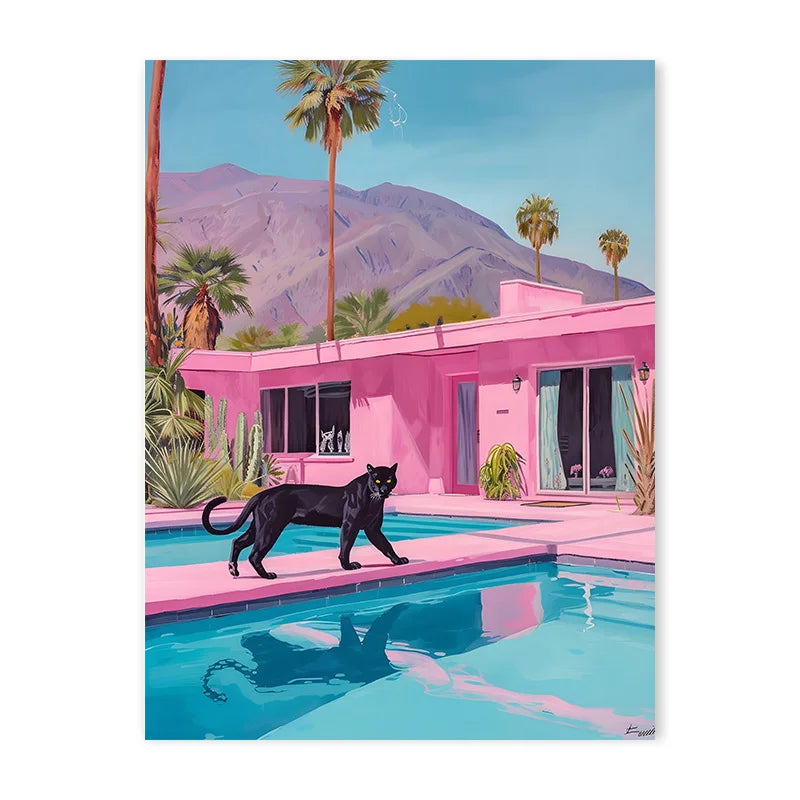 DecorBites™ Animal Canvas Painting - Bathroom Wall Art