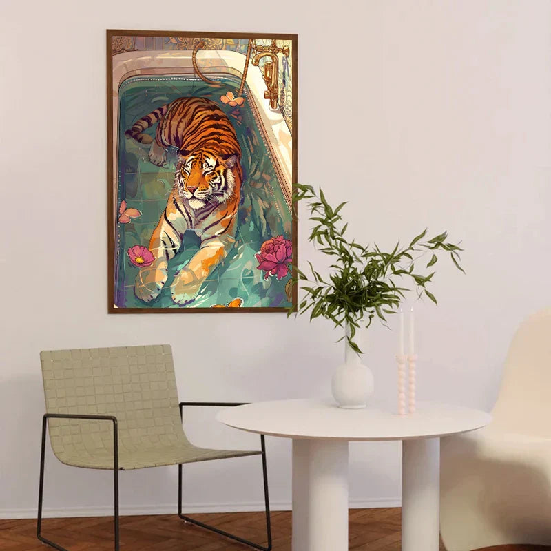 DecorBites™ Animal Canvas Painting - Bathroom Wall Art