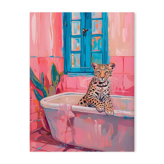 DecorBites™ Animal Print Canvas Art for Bathroom & Living Room