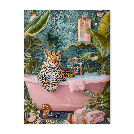 DecorBites™ Animal Theme Canvas Wall Art Tiger Zebra Cat