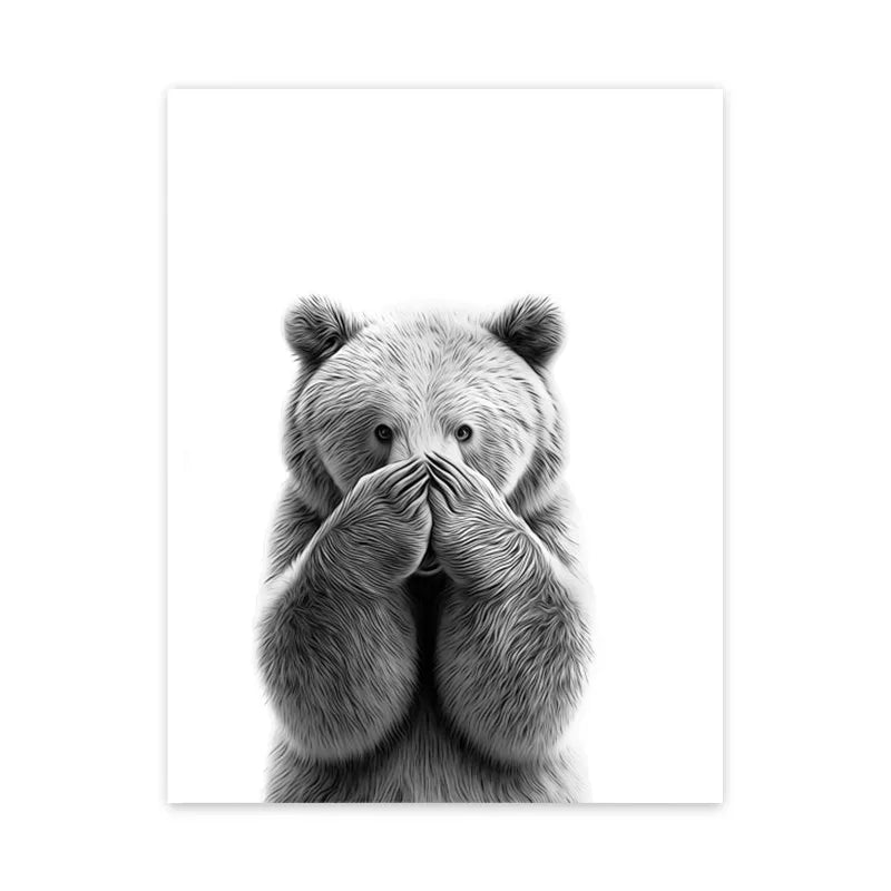 DecorBites™ Animals Bathroom Poster Wall Art Home Decor